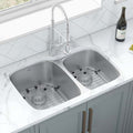 Parmi Model: RVM4310 Ruvati 32-inch Undermount 60/40 Double Bowl 16 Gauge Stainless Steel Kitchen Sink – RVM4310