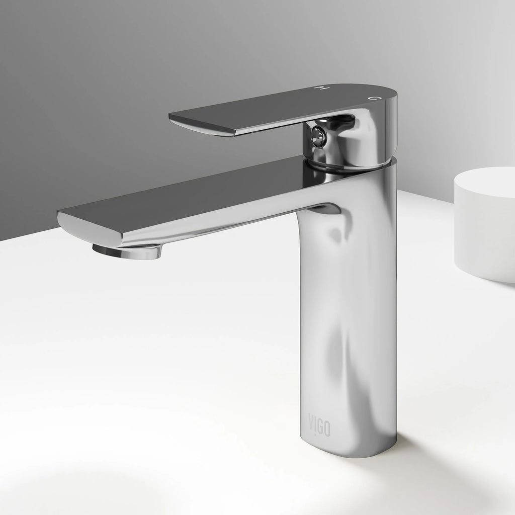 VIGO - Davidson Single Hole Single Lever Bathroom Faucet In Chrome Model# VG01043CH