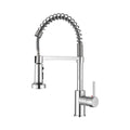 Single Handle 1 Hole Pull-Down Kitchen Faucet with Spring in Chrome Model# KSK1125C