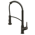 Dawn Single-Lever Spring Pull-Out Spray Faucet In Matte Black Model# AB50 3777MB