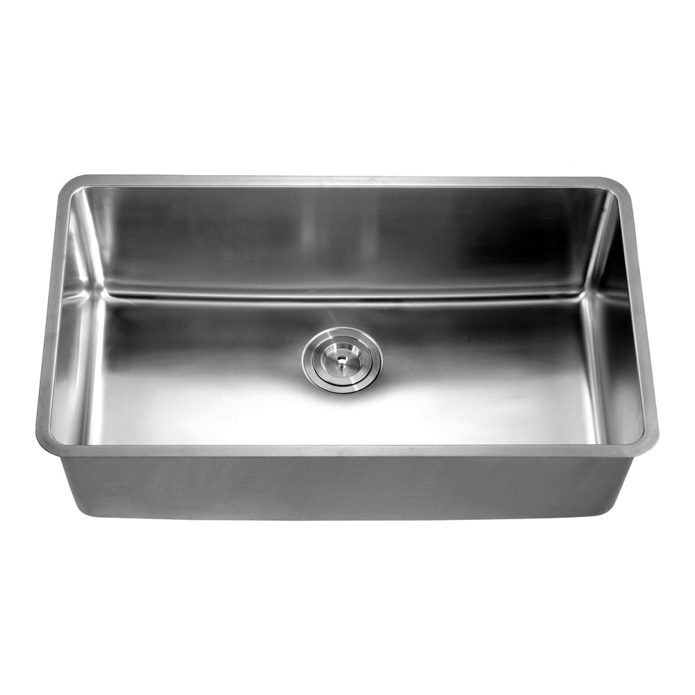 Dawn 32" Undermount Single Bowl Small Radius Stainless Steel Kitchen Sink In 16 Gauge Model# DSU3017