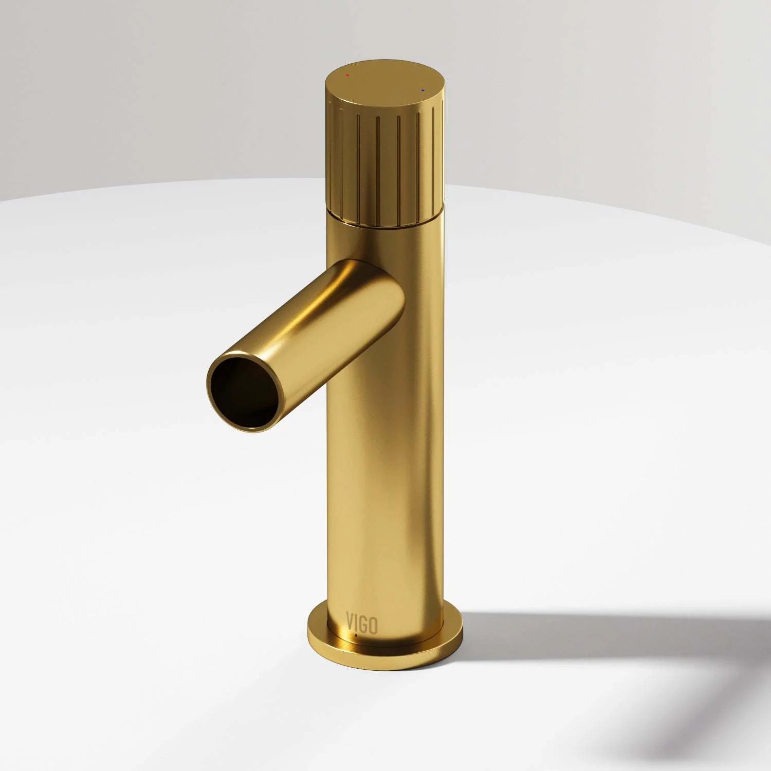 VIGO - Ashford Single Hole Bathroom Faucet In Matte Brushed Gold Model# VG01052MG