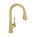 Single Handle Pull-Down 1 Hole Kitchen Faucet in Satin Gold Model# KSK1123SG