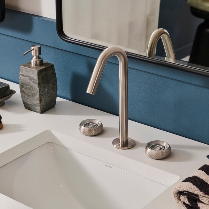 Chrono Model: RVF5234BN Ruvati Chrono Two Handle Watch Face Luxury Knob Widespread Bathroom Faucet in Brushed Nickel – RVF5234BN