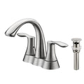 4″ Center Set Two Handles Bathroom Sink Faucet with Pop Up Drain in Brushed Nickel Model# KSB4231BN