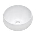 Vista Model: RVB0312 Ruvati 12 inch Bathroom Vessel Sink Round White Circular Above Counter Porcelain Ceramic – RVB0312