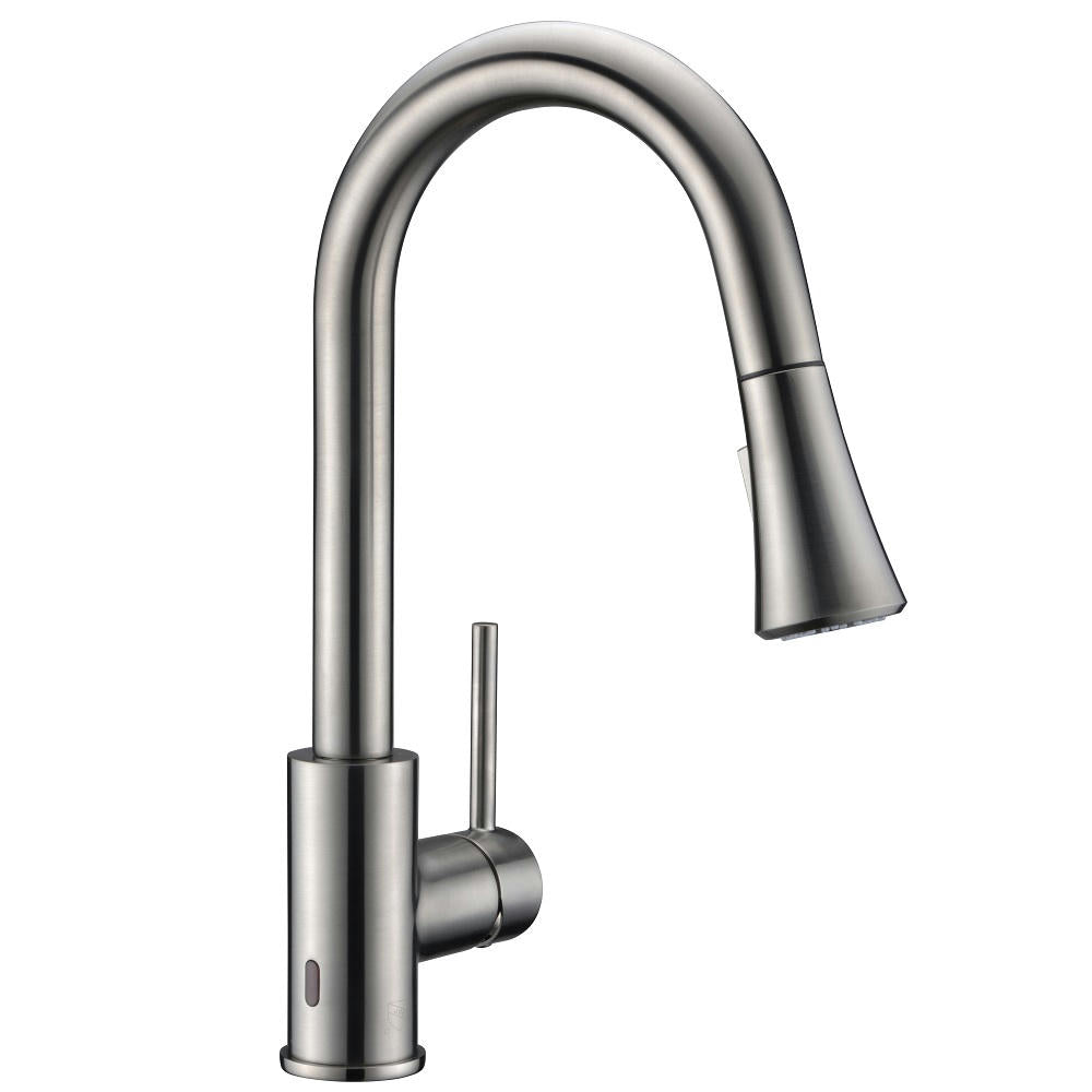 Dawn Single-Lever Pull-Down Sensor Spray Kitchen Faucet In Brushed Nickel Model# AB50 3262BN