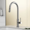 VIGO - Bristol Pull-Down Single Lever Kitchen Faucet In Stainless Steel Model# VG02033ST