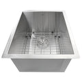 Nantucket Sinks - 15" Pro Series Rectangle Undermount Zero Radius Stainless Steel Bar/Prep Sink Model# ZR1815