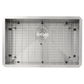 28" Pro Series Large Rectangle Single Bowl Undermount Zero Radius Stainless Steel Kitchen Sink, Model# ZR2818-8-16