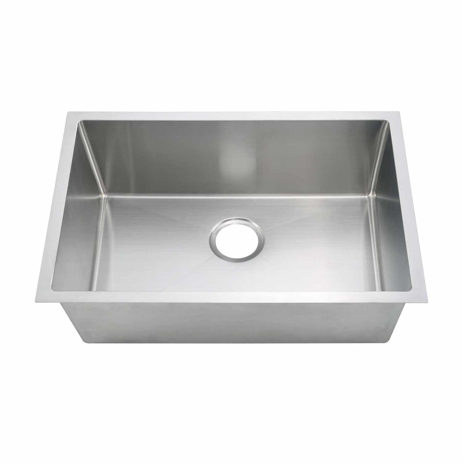 22″ Small Radius Undermount Single Bowl Stainless Steel Kitchen Sink-Model #KSH22189L