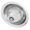 Nantucket Sinks - 13" Hand Hammered Round Stainless Steel Bar/Prep Sink Model# ROS