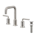 Oakland Wide Spread 3 Hole Bathroom Sink Faucet with Pop Up Drain in Brushed Nickel Model# KSB8236BN