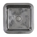 Nantucket Sinks - 16-1/2" Square Stainless Steel Hammered Bar/Prep Sink Model# SQRS-7