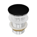 Model: RVA5102BK Ruvati Black Ceramic Top Push Pop-up Drain for Bathroom Sinks without Overflow- RVA5102BK