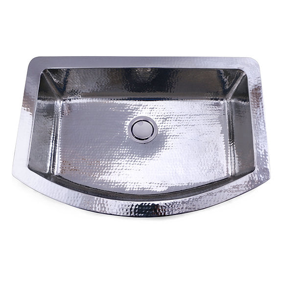 Nantucket Sinks 33" Hammered Farmhouse Stainless Steel Sink Model# FSSH3322
