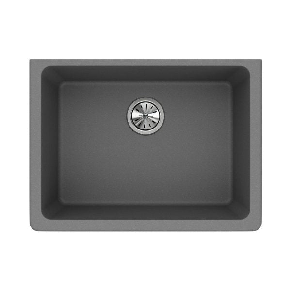 Oakland 23″ Undermount Granite Composite Single Bowl Kitchen Sink In Black Model# KGU23189BK