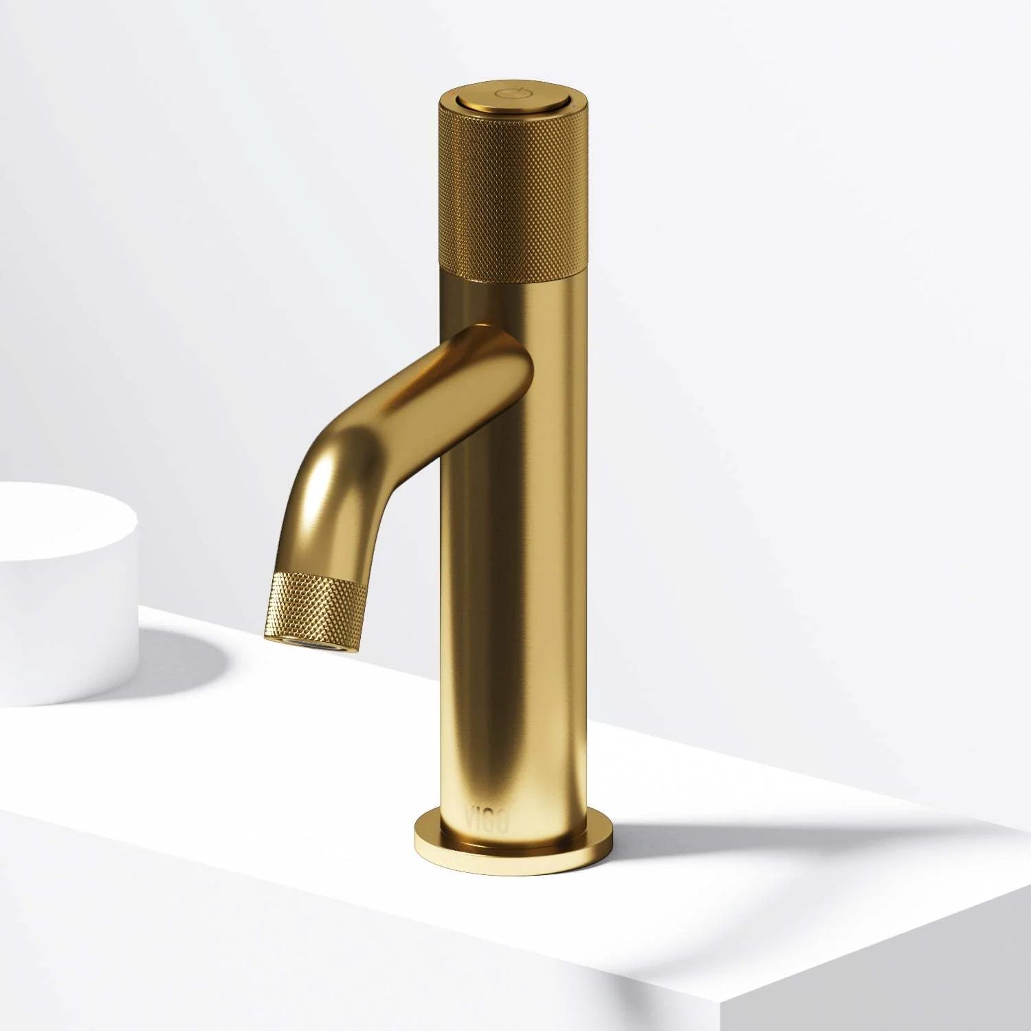VIGO - Apollo Single Hole Bathroom Faucet In Matte Brushed Gold Model# VG01048MG