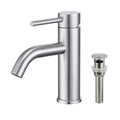 Oakland Single Handle Bathroom Sink Faucet with Pop Up Drain In Brushed Nickel Model# KSB1109BN