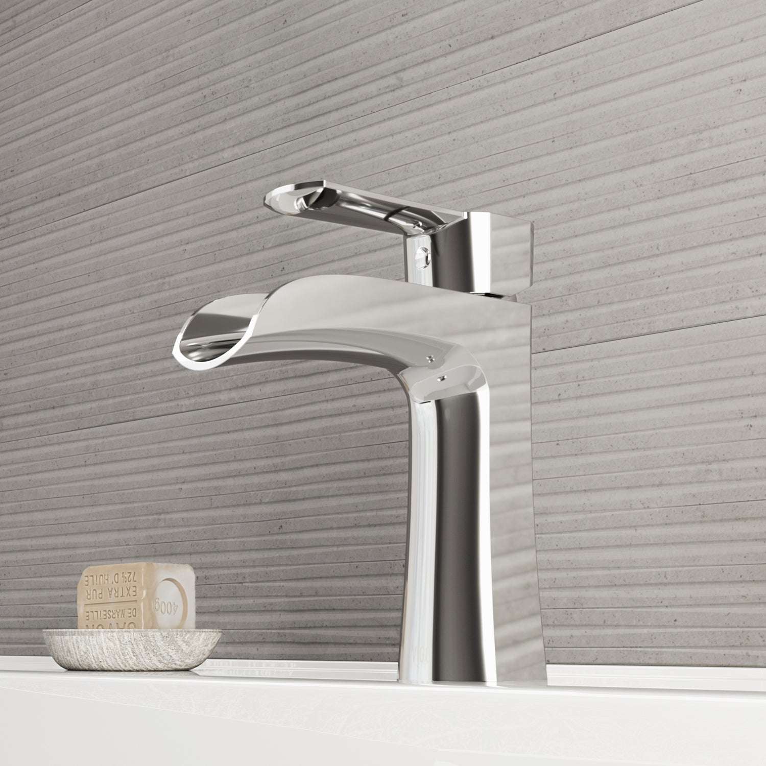 VIGO - Paloma Single Hole Single Handle Open Front Bathroom Faucet In Chrome Model# VG01041CH