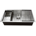 Nantucket Sinks - 36" Pro Series Workstation Kitchen Sink Model# SR-PS-3620-16