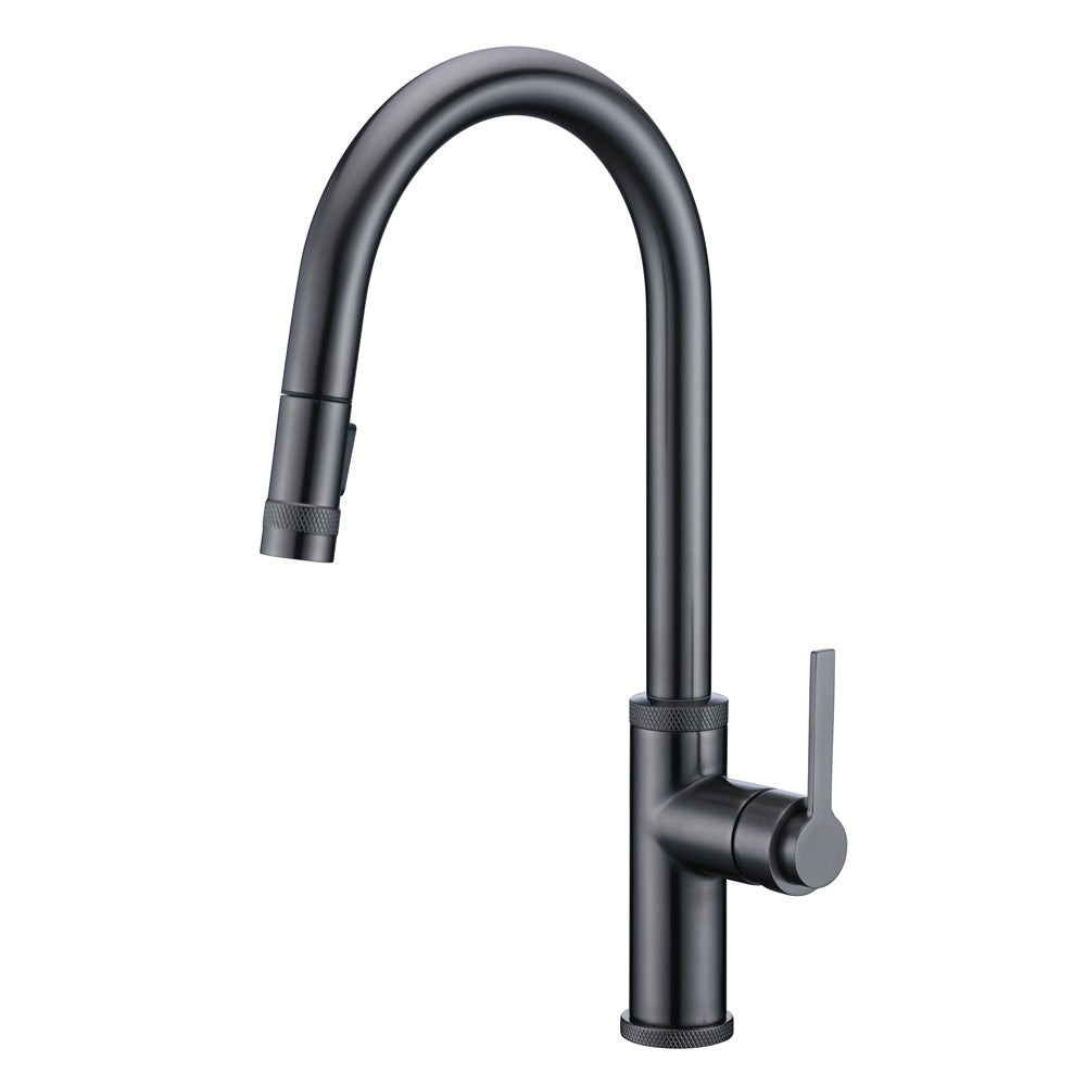 Dawn Single-Lever with Two Functions Pull-out Spray Kitchen Faucet In Gunmetal Grey Model# AB50 3658GUG