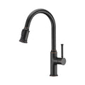 Single Handle Pull-Down 1 Hole Kitchen Faucet in Oil Rubbed Bronze Model# KSK1124RB