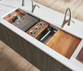 Dual Tier Model: RVH8555 Ruvati 57-inch Dual-Tier Workstation Large Barndominium Kitchen Sink Undermount – RVH8555