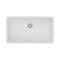 Oakland 32″ Undermount Granite Composite Single Bowl Kitchen Sink In White Model# KGU321910WT
