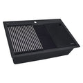epiStage Model: RVG1306BK Ruvati 33-inch Granite Composite Quartz Workstation Matte Black Drop-in Topmount Kitchen Sink – RVG1306BK