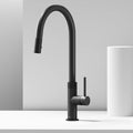 VIGO - Bristol Pull-Down Single Lever Kitchen Faucet In Matte Black Model# VG02033MB