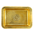 Nantucket Sinks - 20" Hand-Hammered Brass Dual Mount Bar/Prep Sink Model# REB2014