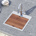 Vino Ruvati 15 x 15"Workstation Drop-in Topmount Bar Prep RV Sink 16 Gauge Stainless Steel – Model # RVH8215