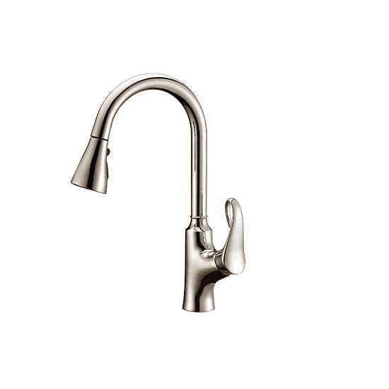Dawn Single-Lever Pull-Out Spray Faucet In Brushed Nickel Model# AB06 3292BN