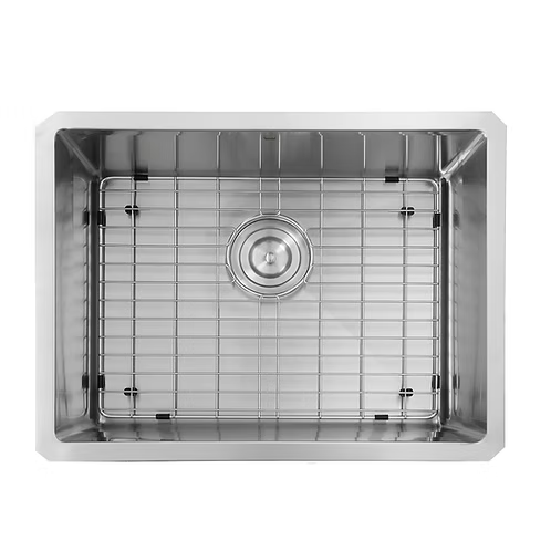 Nantucket Sinks Pro Series Rectangle Single Bowl Undermount Small Radius Corners Stainless Steel Kitchen Sink Model# SR2318-16