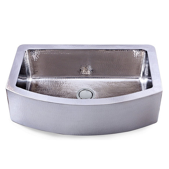 Nantucket Sinks 33" Hammered Farmhouse Stainless Steel Sink Model# FSSH3322