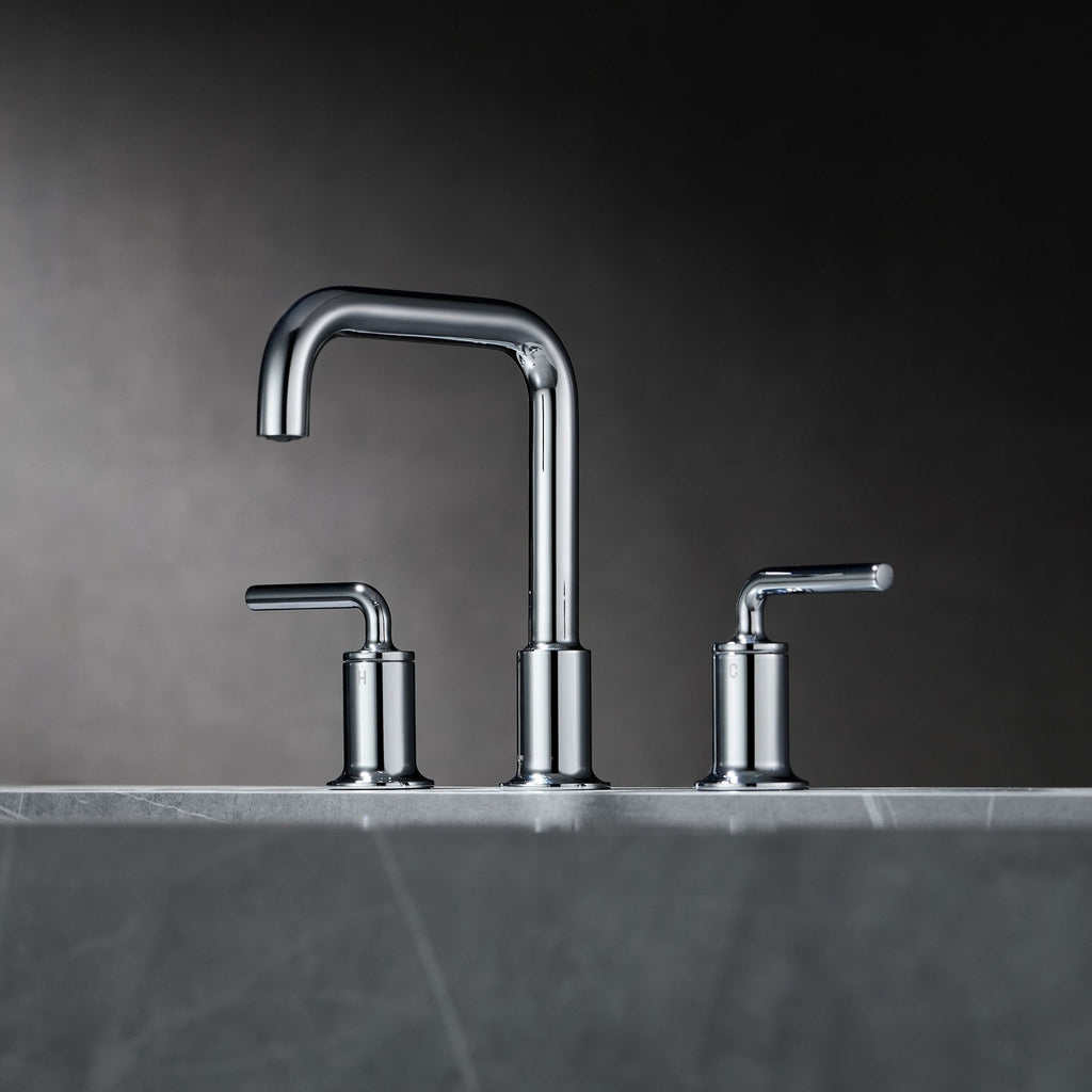 Oakland Wide Spread Bathroom Sink Faucet with Pop Up Drain in Chrome– Model #KSB8236C