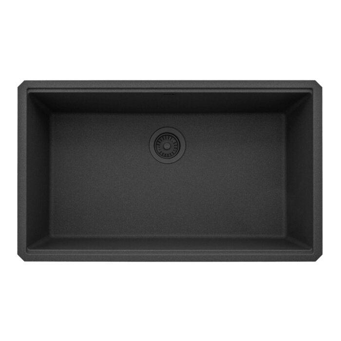 epiStage Model: RVG2306UG Ruvati 33-inch Undermount Workstation Granite Composite Quartz Kitchen Sink Urban Gray – RVG2306UG