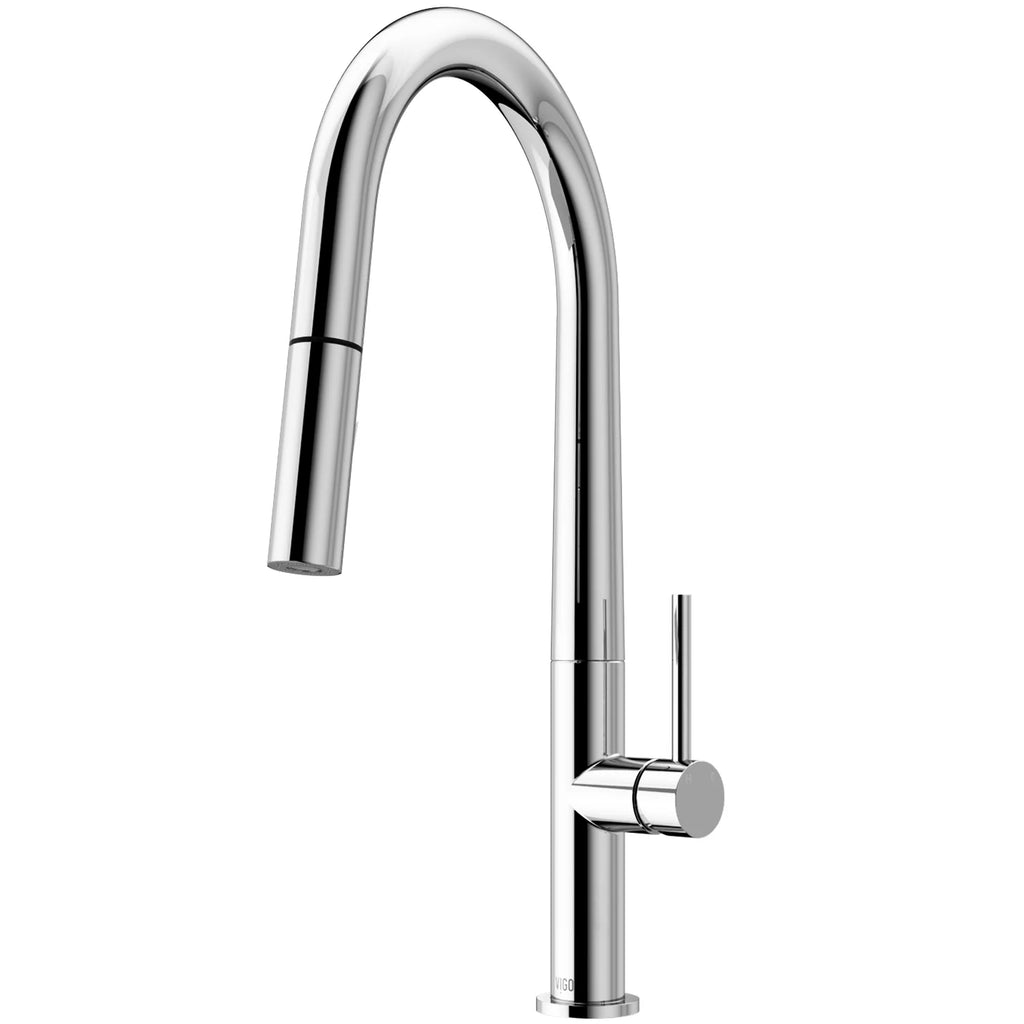 VIGO - Greenwich 18 in. Single Handle Pull-Down Kitchen Faucet In Chrome Finish Model# VG02029CH