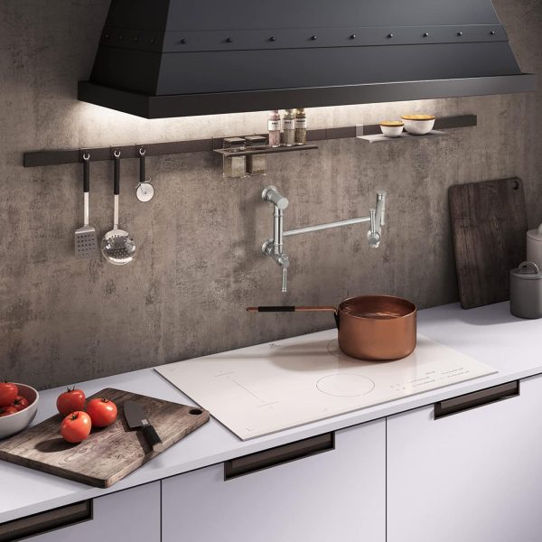 Oakland Two Handle Pot Filler Faucet in Brushed Nickel – Model# KSPF312BN