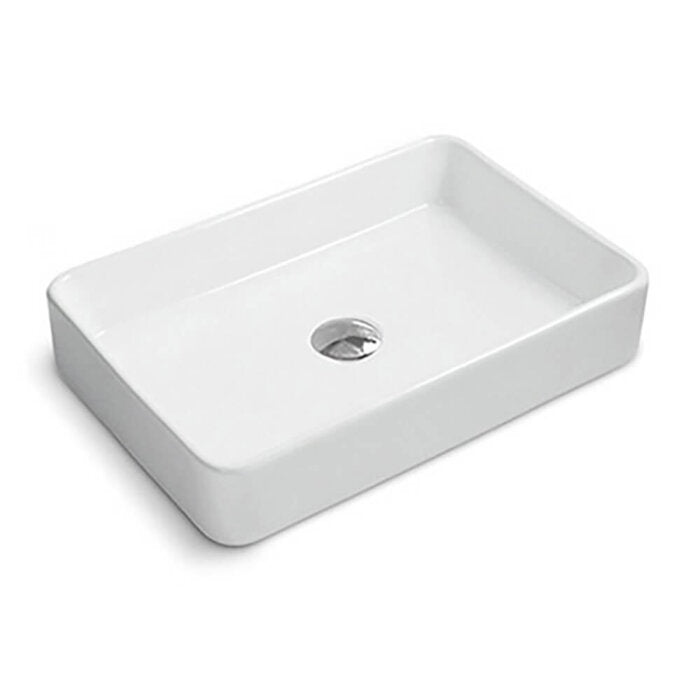 Vista Model: RVB2416 Ruvati 24 x 16 inch Bathroom Vessel Sink White Rectangular Above Counter Porcelain Ceramic – RVB2416