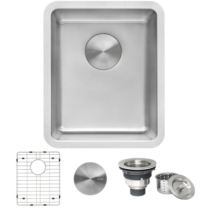 Modena Model: RVM5912 Ruvati 12-inch Undermount Bar Prep Kitchen Sink 16 Gauge Stainless Steel Single Bowl – RVM5912