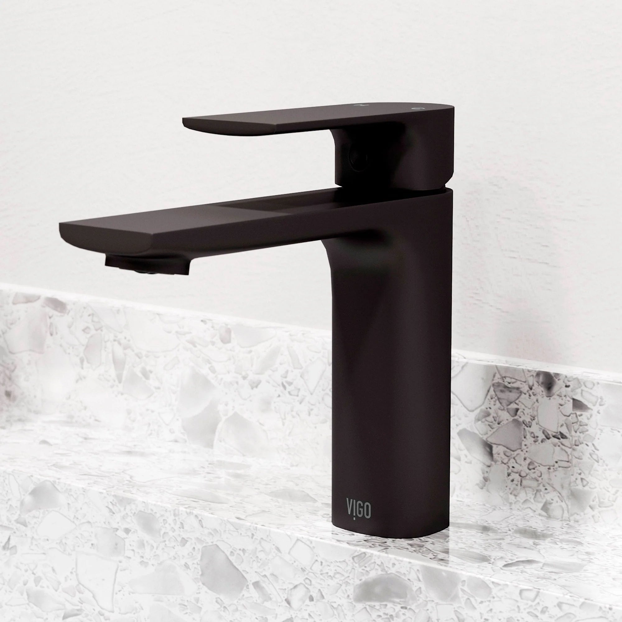 VIGO - Davidson Single Hole Single Lever Bathroom Faucet In Matte Black Model# VG01043MB