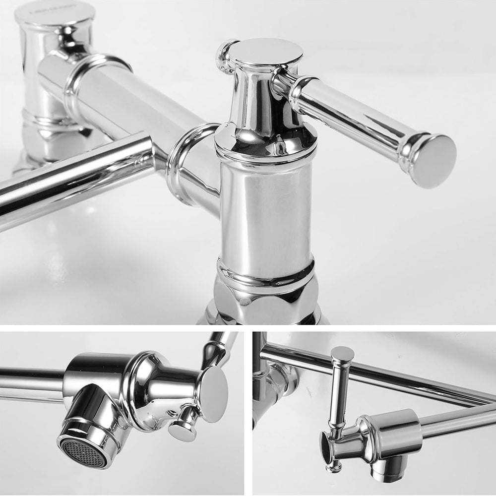 Oakland Two Handle Pot Filler Faucet in Chrome – Model# KSPF312