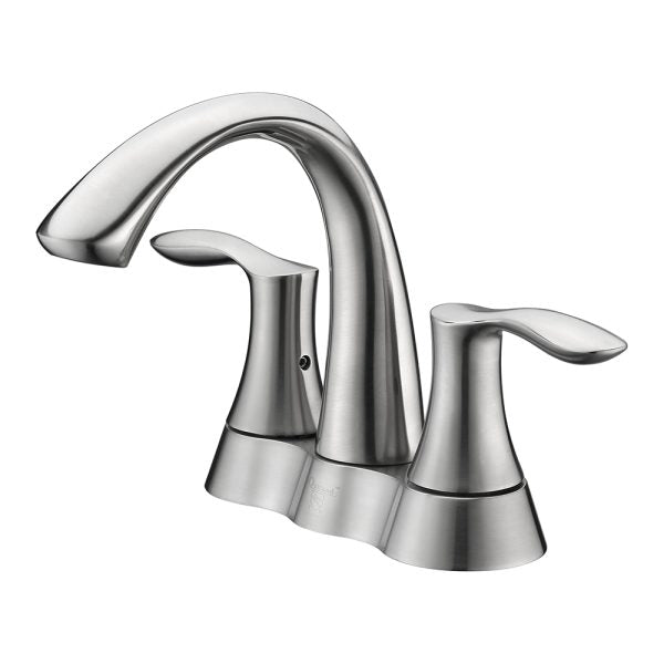4″ Center Set Two Handles Bathroom Sink Faucet with Pop Up Drain in Brushed Nickel Model# KSB4231BN