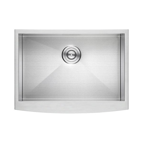 Oakland 27″ Zero Radius, Farmhouse 16 Gauge Stainless Steel Single Bowl Kitchen Sink Model# KSF272010S