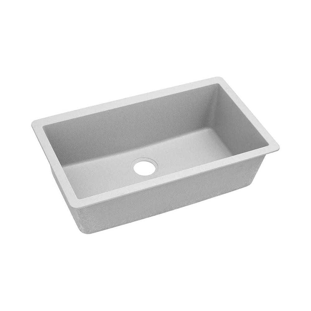 Oakland 32″ Undermount Granite Composite Single Bowl Kitchen Sink In White Model# KGU321910WT