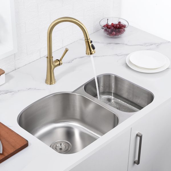 Oakland 32″ x 21″ Undermount Stainless Steel Double Bowl Kitchen Sink 70/30 Model# KSU322197