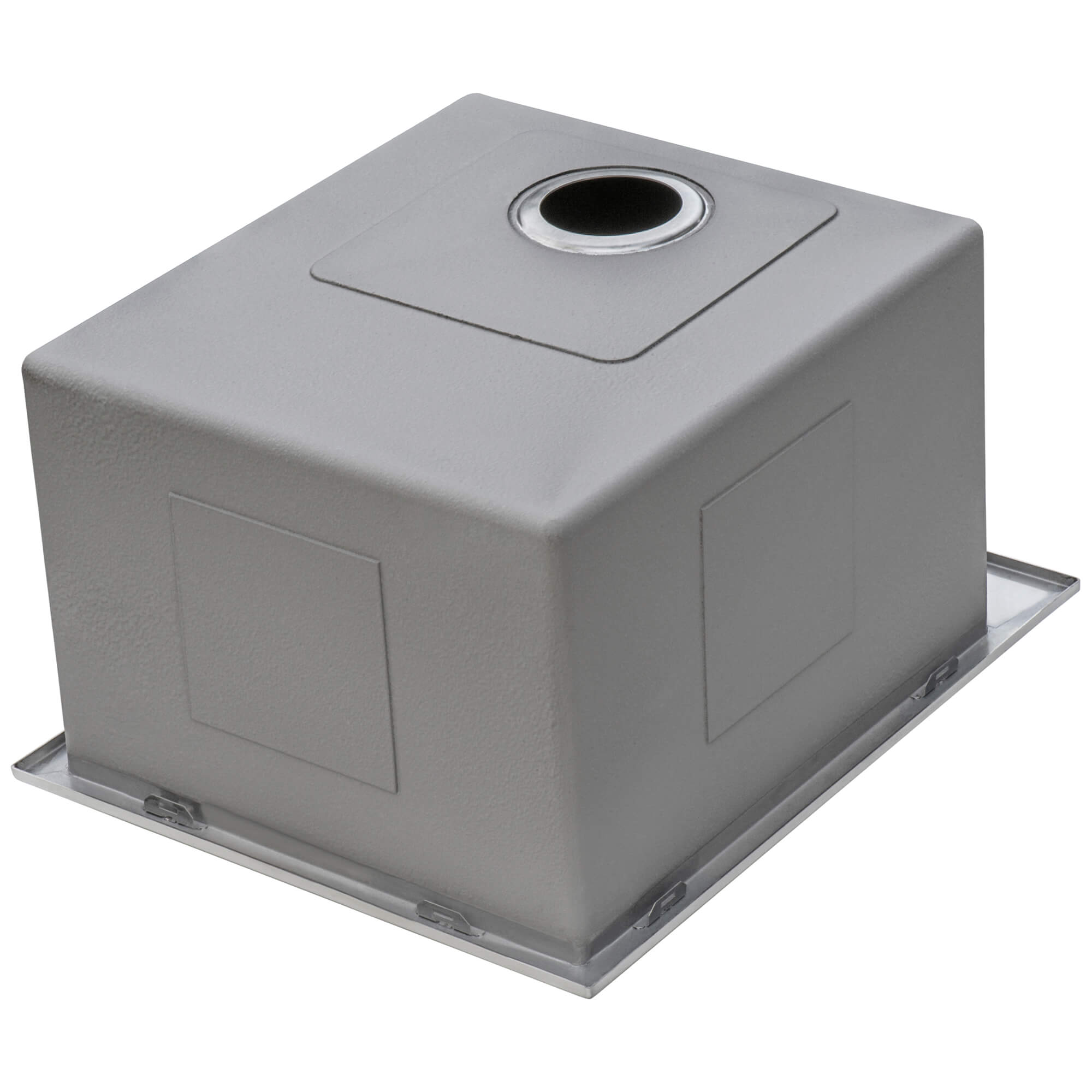 Forma Pro Ruvati Top Mount Laundry Utility Sink 18" x 22" x 12" Rounded Corners Deep 16 Gauge Stainless Steel – Model# RVU6018