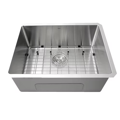 Nantucket Sinks Pro Series Rectangle Single Bowl Undermount Small Radius Corners Stainless Steel Kitchen Sink Model# SR2318-16